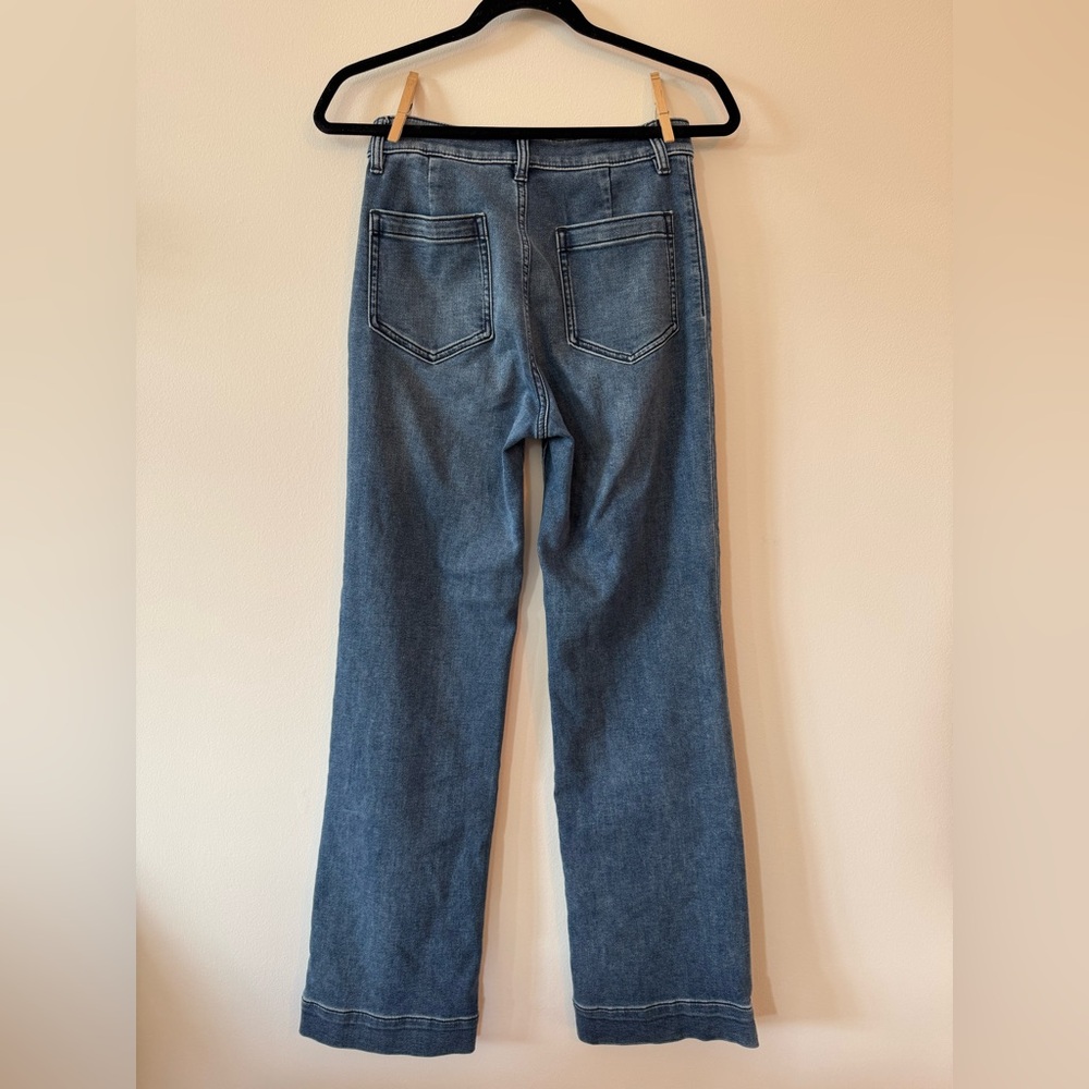 Fajerty High-Rise Straight Leg Women's Jeans in Light Blue 26 - Picture 4 of 9